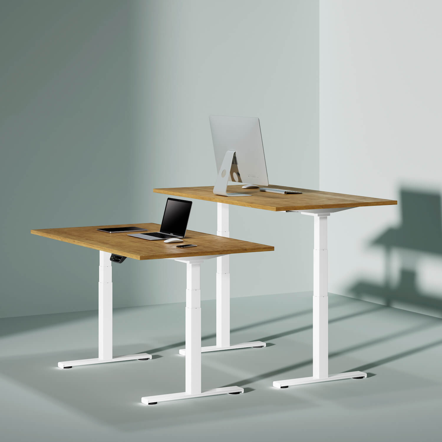 höhenverstellbarer Schreibtisch mit 2 Motoren