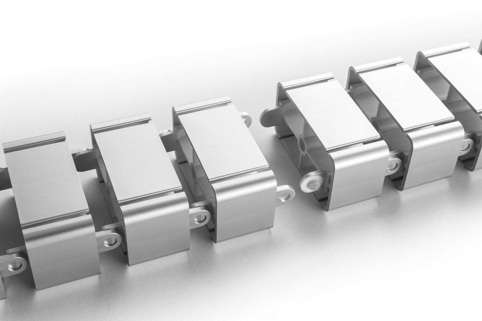 StandXT Kabelführung CCX10-1 silber - Kabelkanal flexible Kabelwirbelsäule für höhenverstellbare Tischgestelle silber - StandXT - Höhenverstellbare Tische
