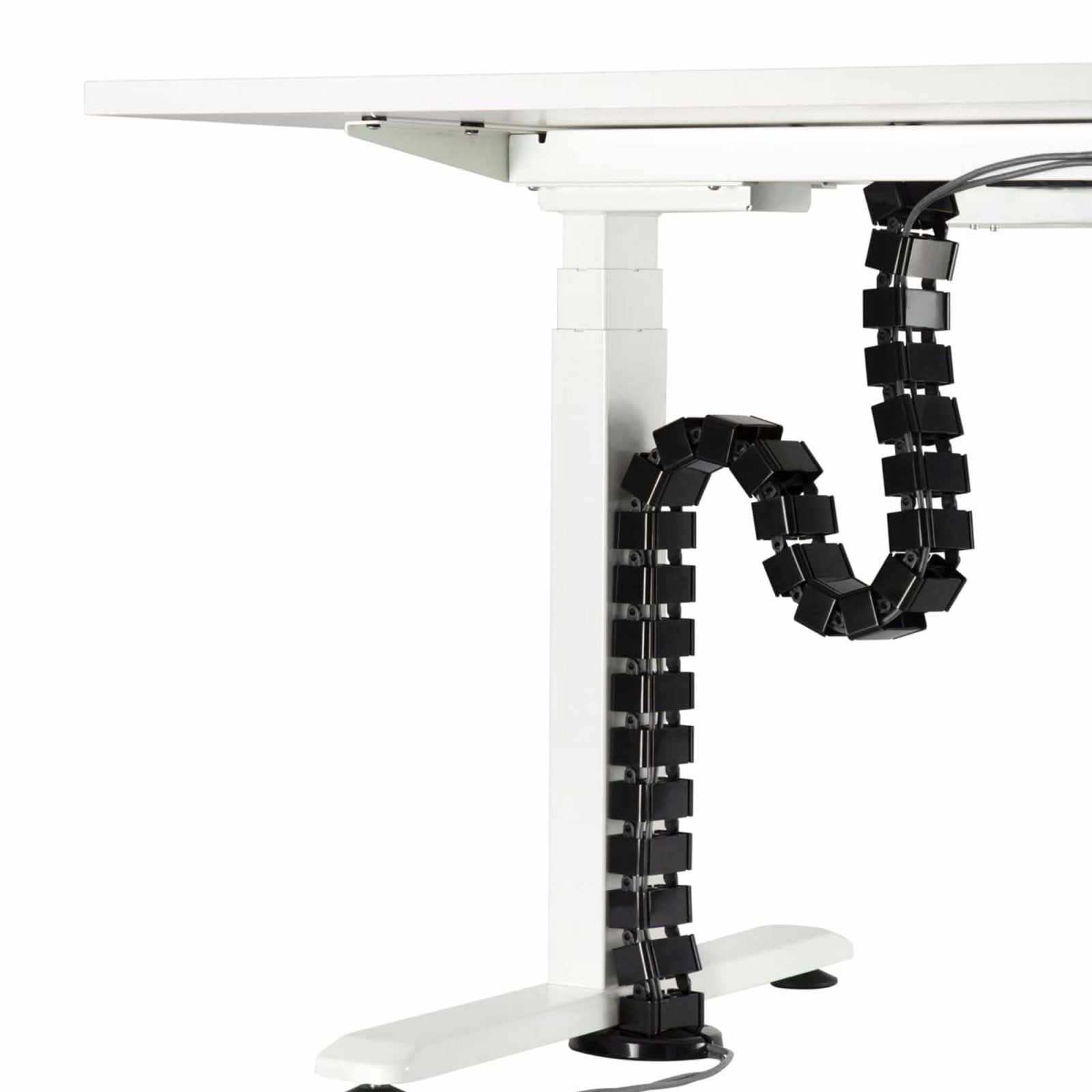 StandXT Kabelführung schwarz- Kabelkanal Kabelwirbelsäule für höhenverstellbare Tischgestelle schwarz CCX10-1 - StandXT - Höhenverstellbare Tische