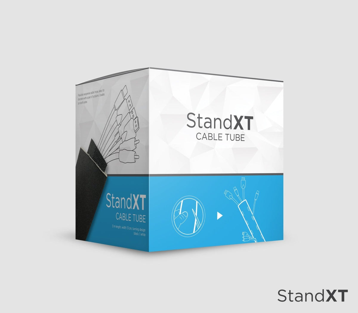 StandXT Kabelschlauch aus Neopren 3 m - StandXT - Höhenverstellbare Tische