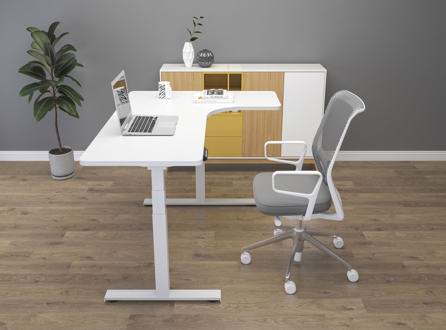 StandXT elektrisch höhenverstellbarer Schreibtisch L-Form - Pro-L - StandXT - Höhenverstellbare Tische