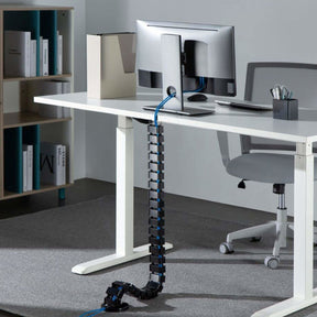 StandXT Kabelführung schwarz- Kabelkanal Kabelwirbelsäule für höhenverstellbare Tischgestelle schwarz CCX10-1 - StandXT - Höhenverstellbare Tische