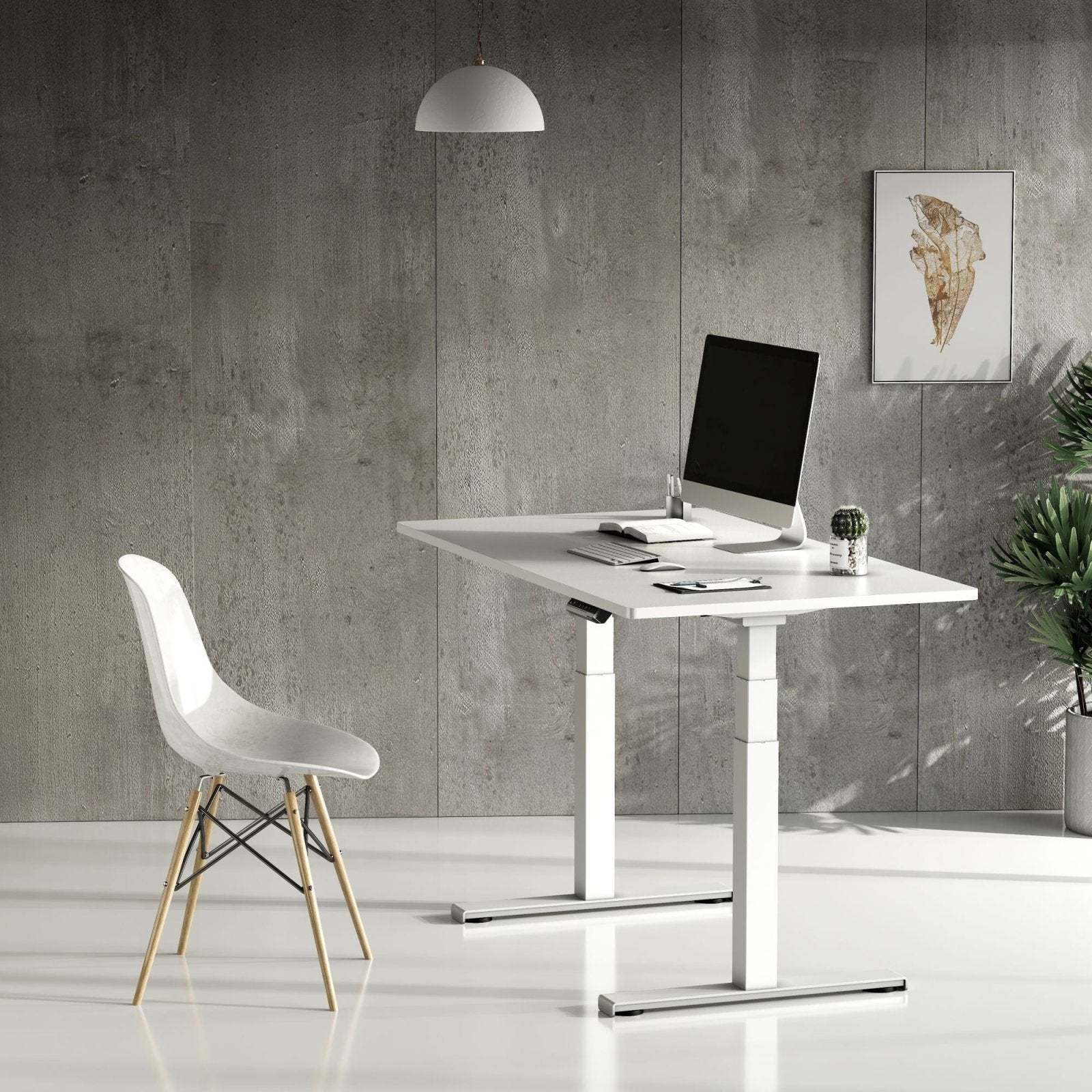 StandXT Tischplatte Schreibtischplatte 120 x 75 x 2.5 cm - Bürotisch Arbeitsplatte - weiß